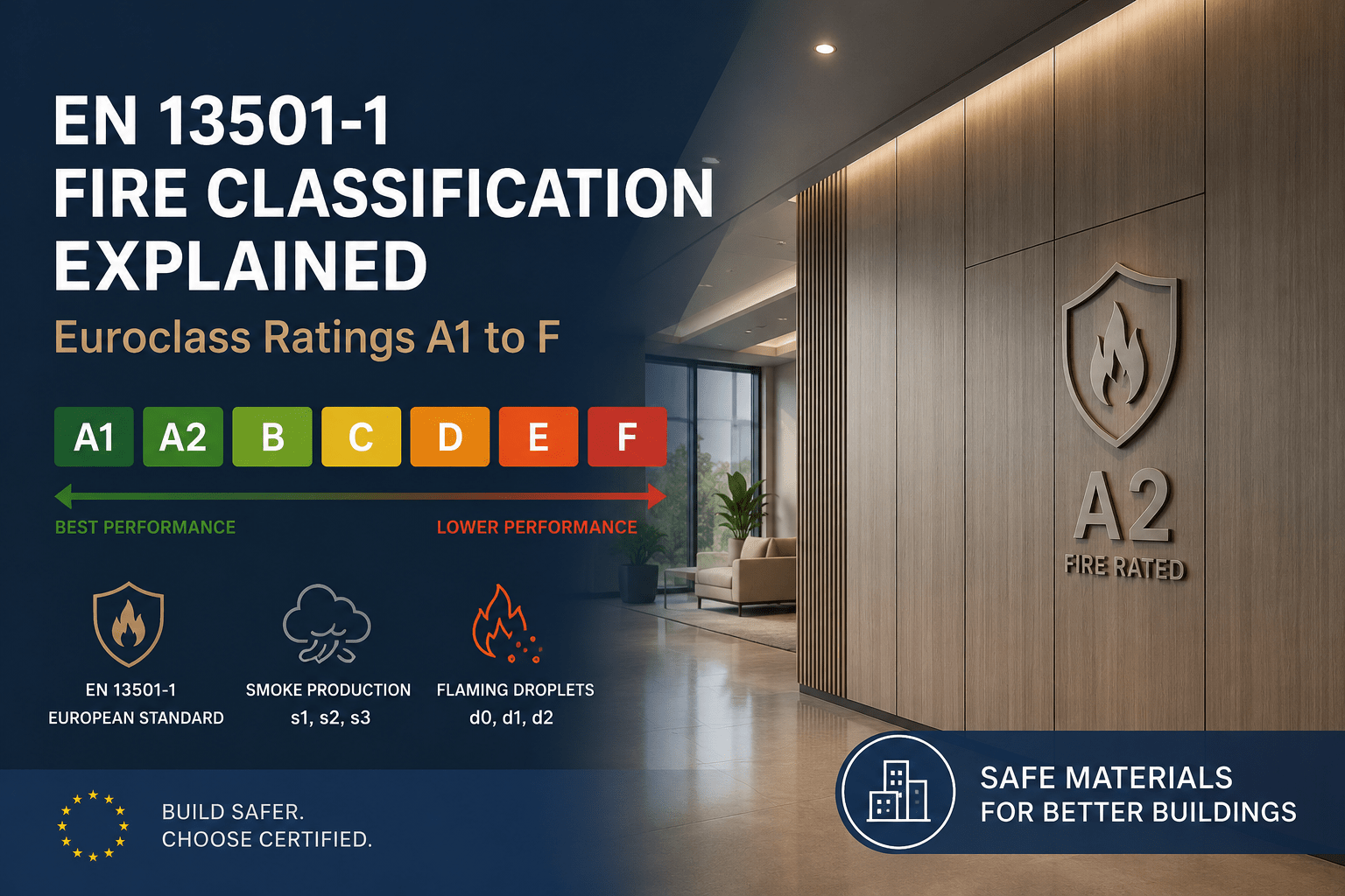 EN 13501-1 Fire Classification Explained: Euroclass Ratings A1 to F
