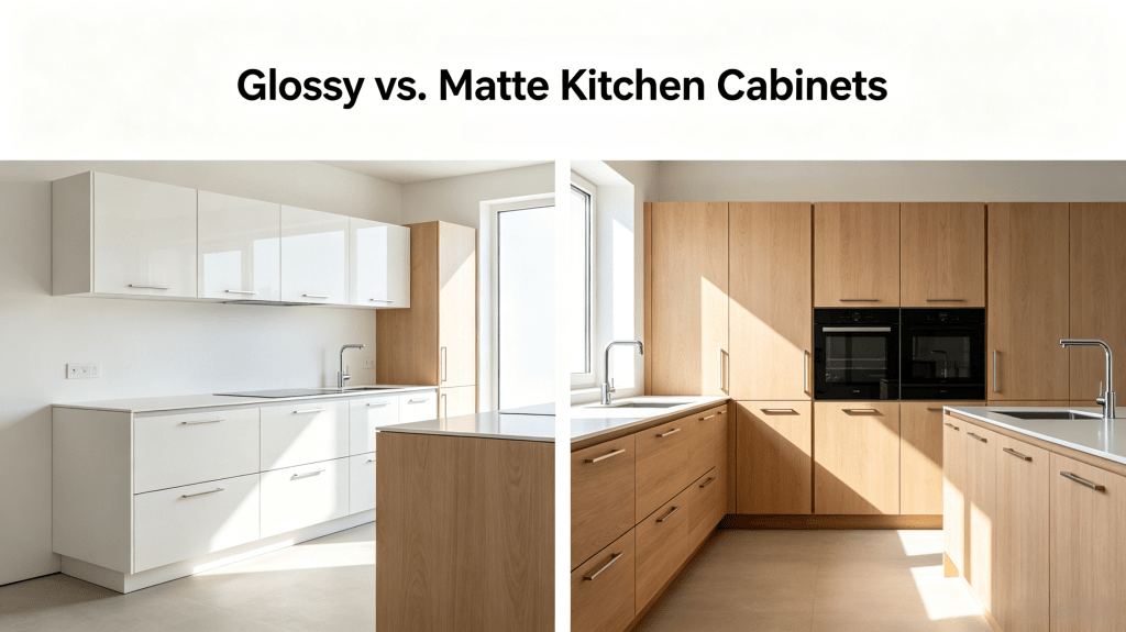 Glossy vs. Matte Kitchen Cabinets